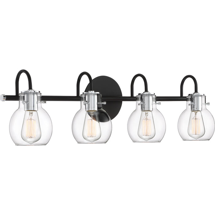 Quoizel ANW8604EK Four Light Bath Fixture, Earth Black