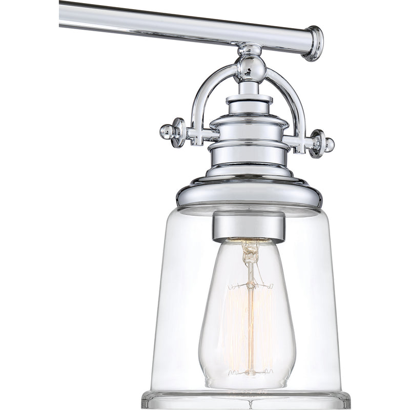 Quoizel GRT8603C Three Light Bath Fixture, Polished Chrome