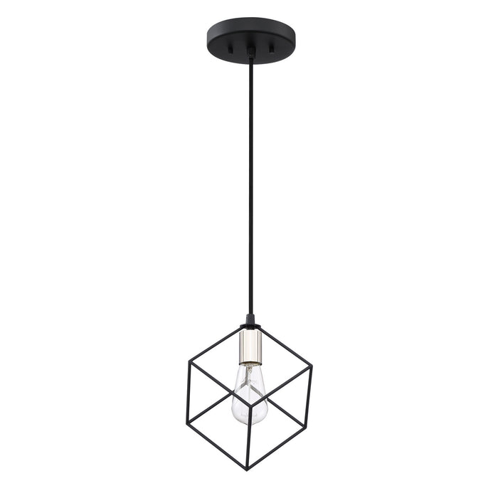 Quoizel HLG1508EK One Light Mini Pendant, Earth Black