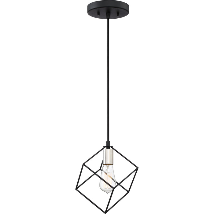 Quoizel HLG1508EK One Light Mini Pendant, Earth Black