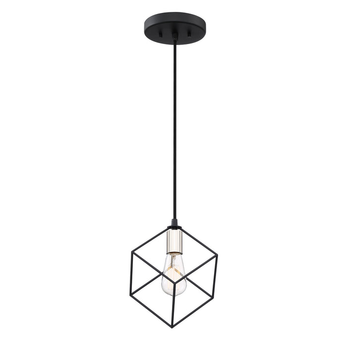 Quoizel HLG1508EK One Light Mini Pendant, Earth Black