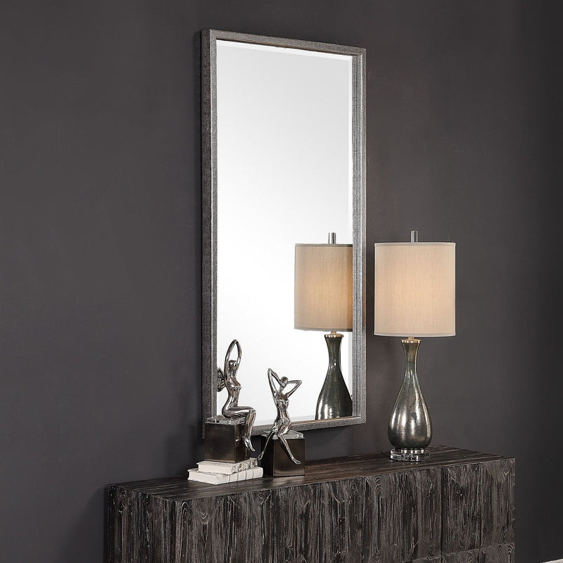 Uttermost 09407 Mirror, Antiqued Metallic Silver