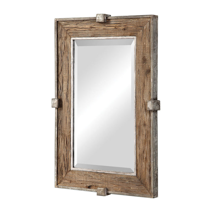 Uttermost 09433 Mirror, Burnished Silver Iron