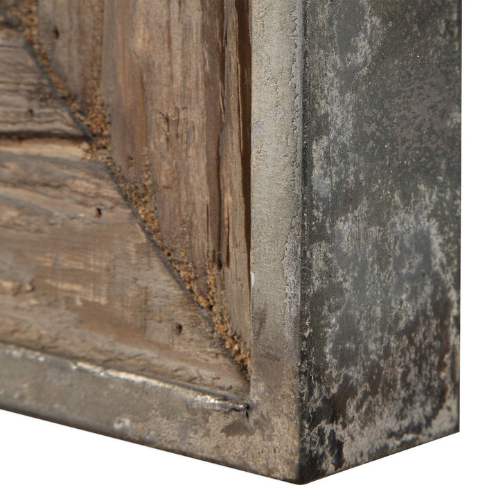 Uttermost 09433 Mirror, Burnished Silver Iron