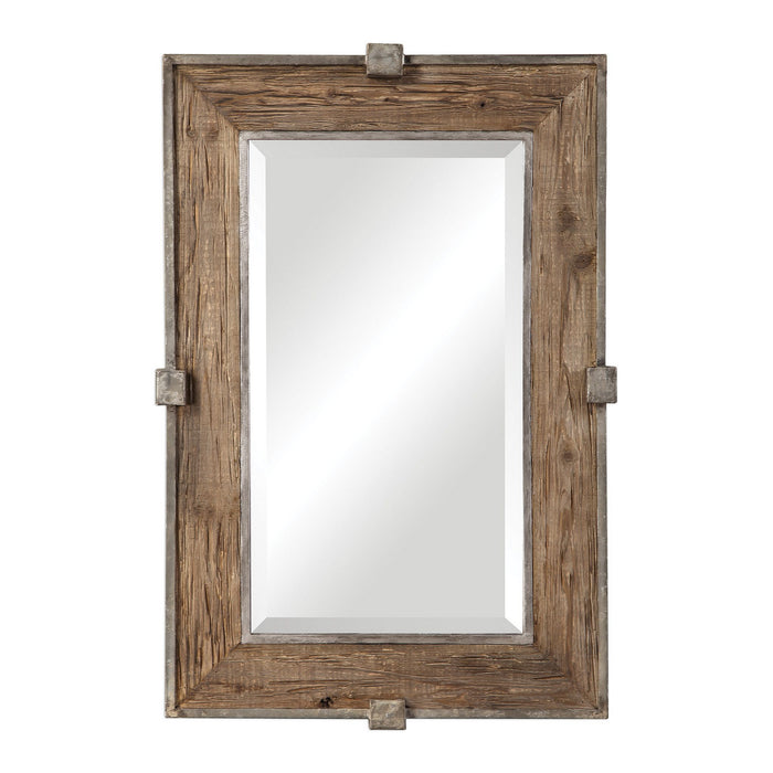 Uttermost 09433 Mirror, Burnished Silver Iron