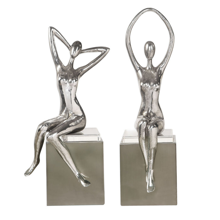 Uttermost 18581 Sculpture, Set/2, Silver