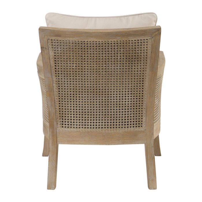 Uttermost 23461 Arm Chair, Sandstone