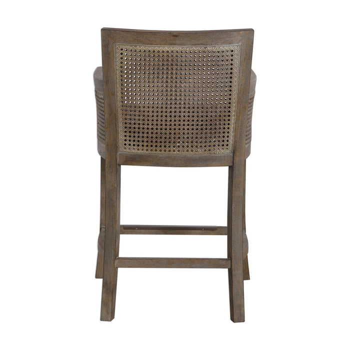 Uttermost 23466 Counter Stool, Antique Bronze
