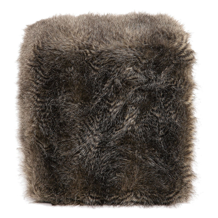 Uttermost 23474 Ottoman, Charcoal Brown