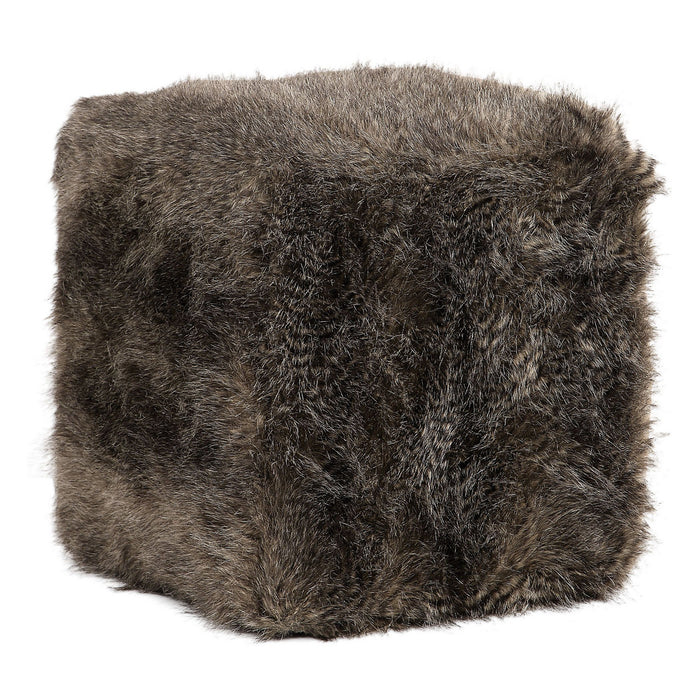 Uttermost 23474 Ottoman, Charcoal Brown
