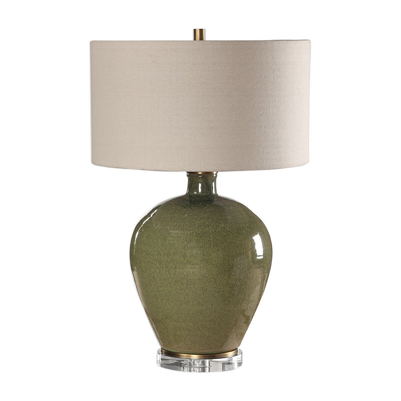 Uttermost 27759 One Light Table Lamp, Antique Brass