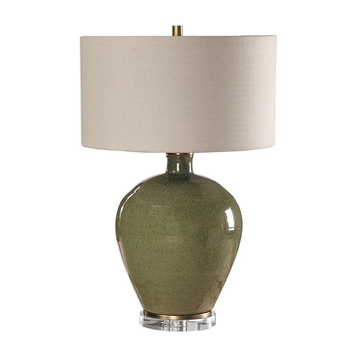 Uttermost 27759 One Light Table Lamp, Antique Brass