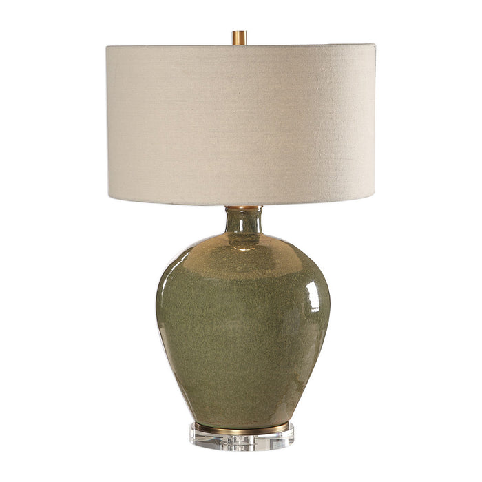 Uttermost 27759 One Light Table Lamp, Antique Brass