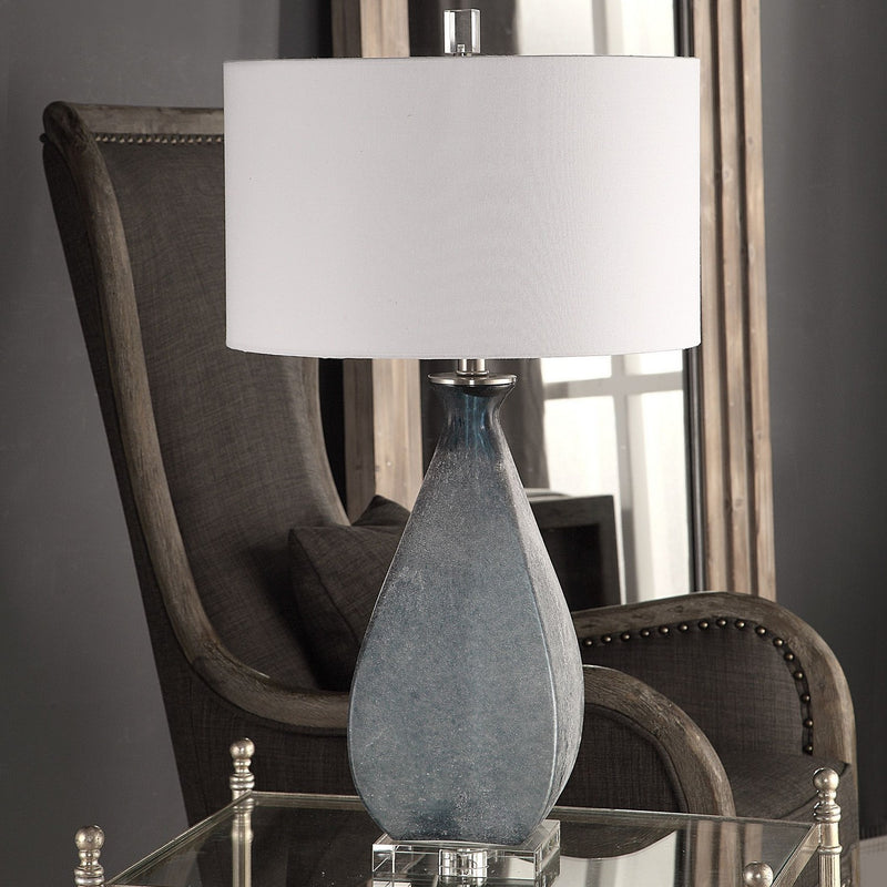 Uttermost 27823 One Light Table Lamp, Brushed Nickel