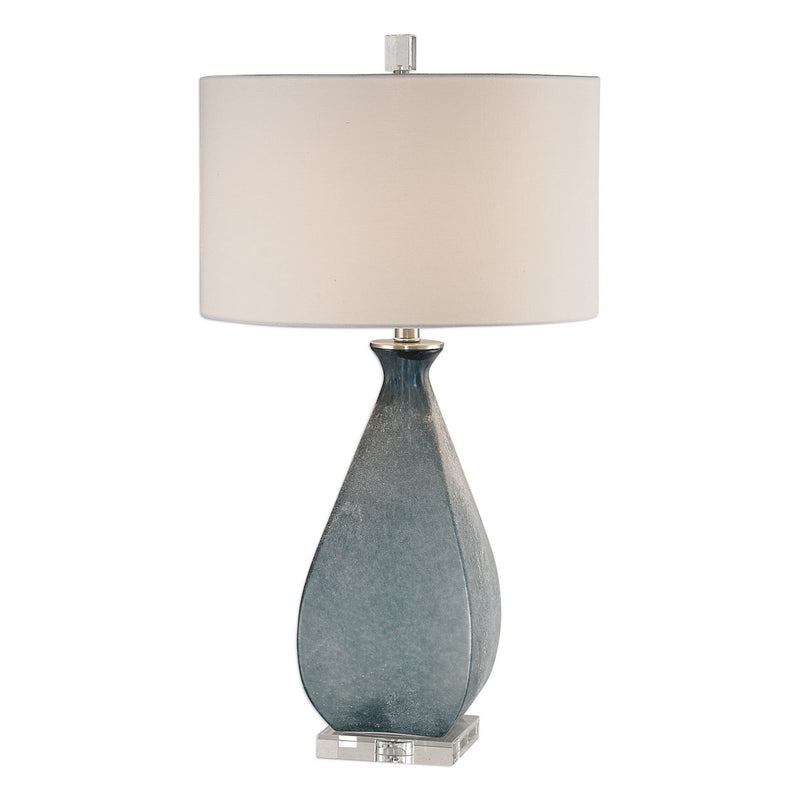 Uttermost 27823 One Light Table Lamp, Brushed Nickel