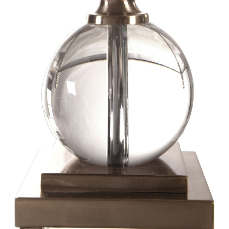 Uttermost 27883 One Light Table Lamp, Brushed Nickel