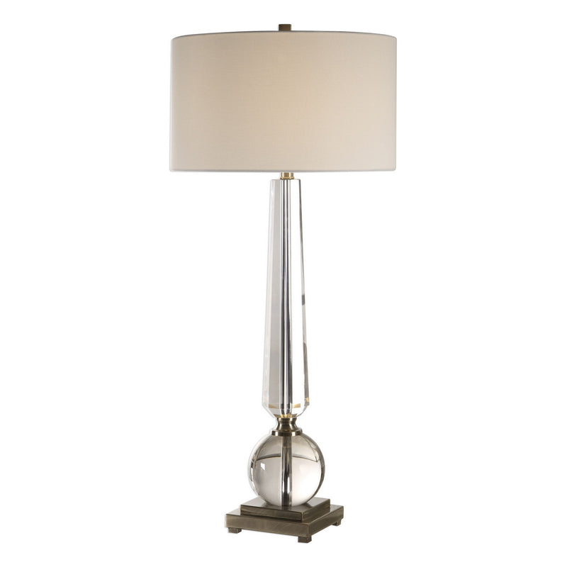 Uttermost 27883 One Light Table Lamp, Brushed Nickel