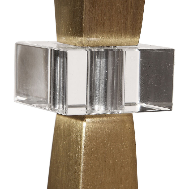 Uttermost 29618-1 One Light Table Lamp, Brushed Nickel