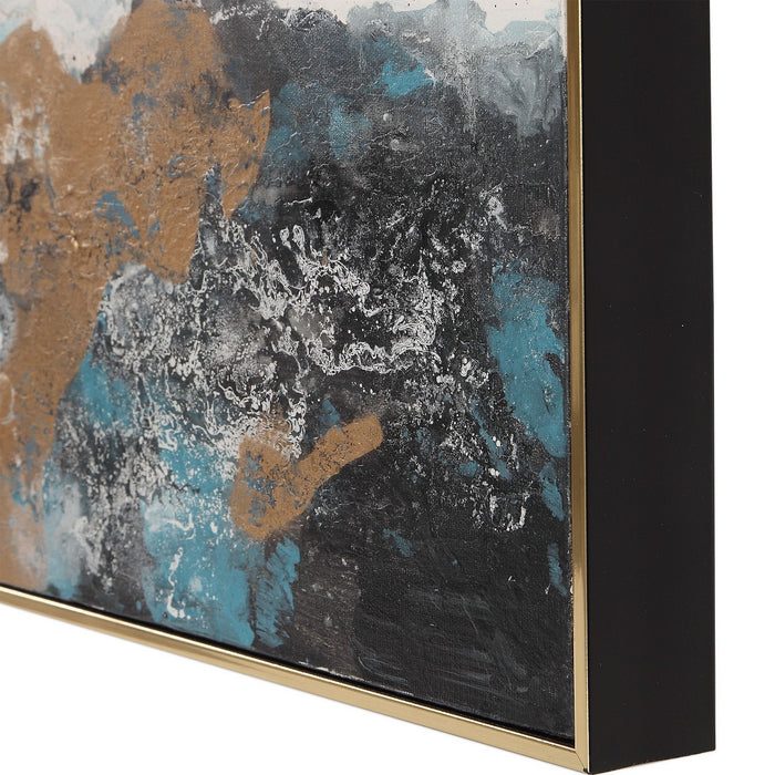 Uttermost 34370 Wall Art, S/3, Gold w/Black