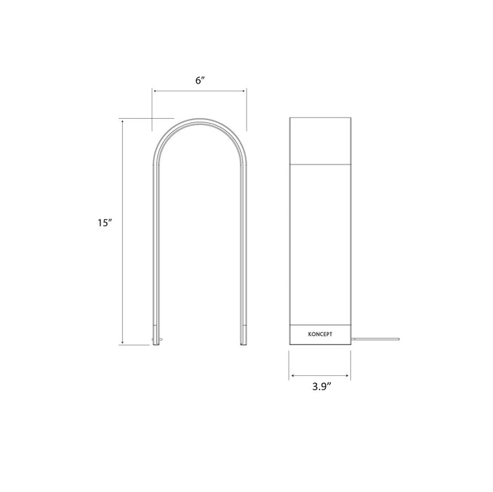 Koncept NL2-S-SIL-DSK LED Desk Lamp, Silver
