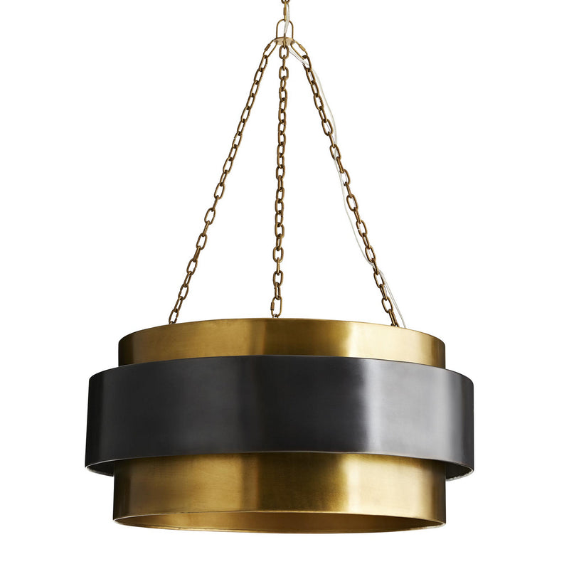 Arteriors 84015 Four Light Pendant, Vintage Brass