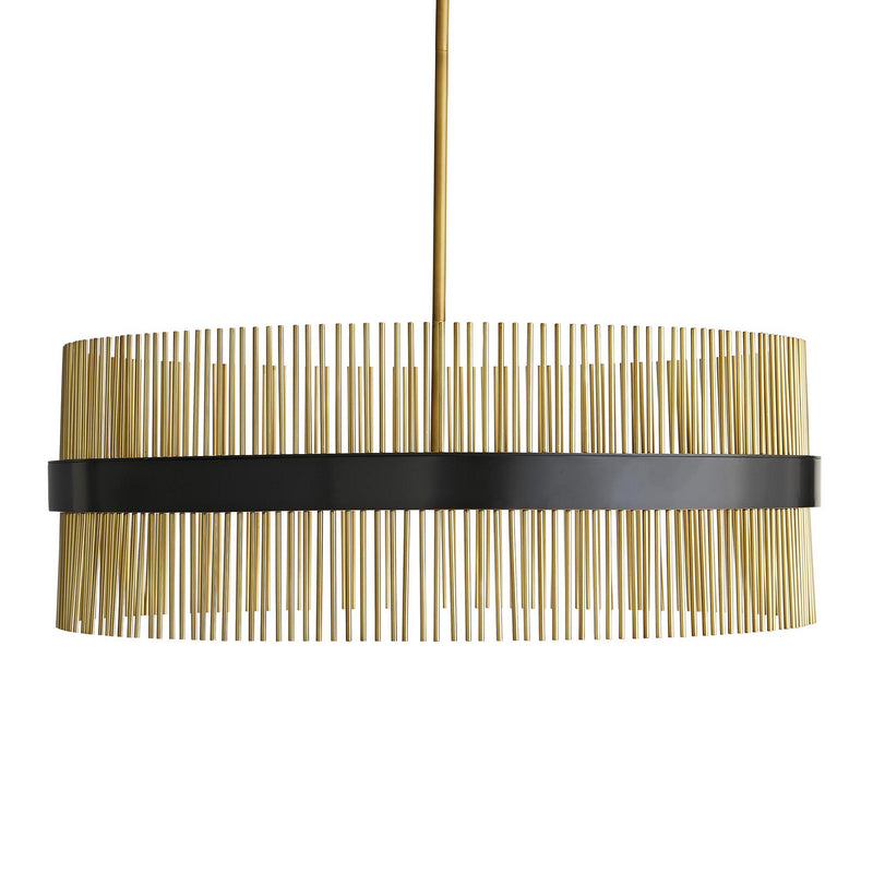 Arteriors 89093 12 Light Chandelier, Antique Brass
