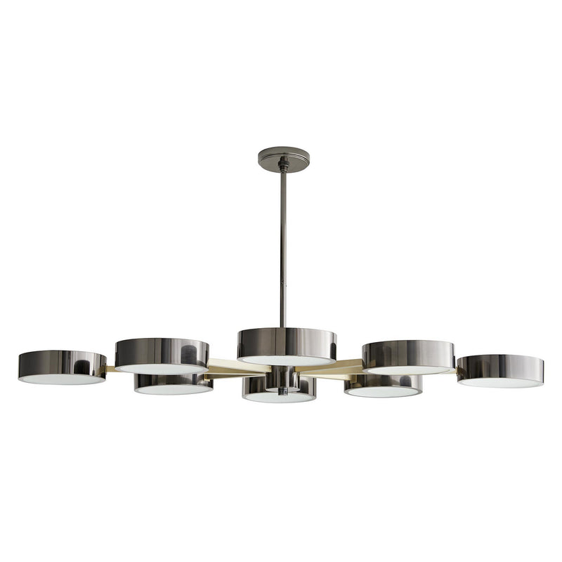 Arteriors 89097 Eight Light Chandelier, Pale Brass