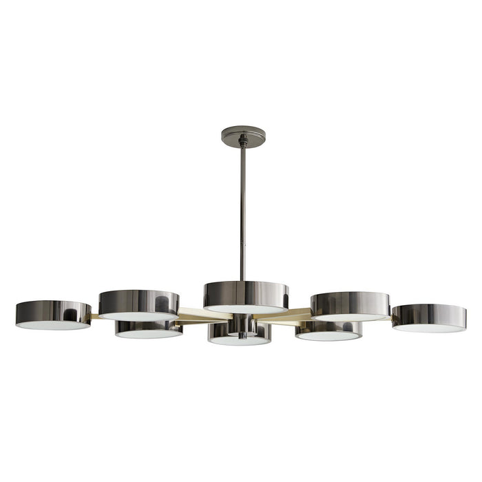 Arteriors 89097 Eight Light Chandelier, Pale Brass