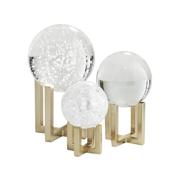 Arteriors 9548 Sculptures, Set of 3, Clear