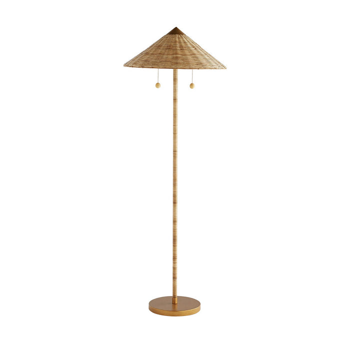 Arteriors DC79001 Two Light Floor Lamp, Natural