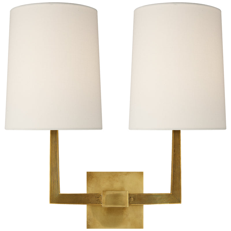 Visual Comfort Signature BBL 2084SB-L Two Light Wall Sconce, Soft Brass