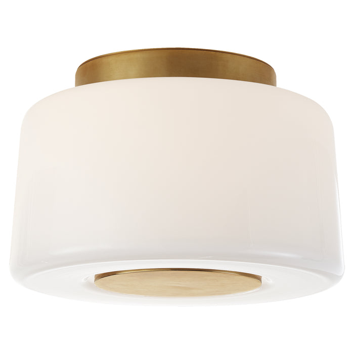 Visual Comfort Signature BBL 4105SB-WG Three Light Flush Mount, Soft Brass