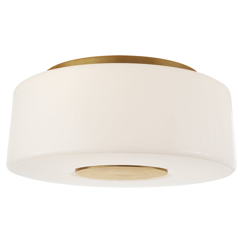 Visual Comfort Signature BBL 4106SB-WG Three Light Flush Mount, Soft Brass