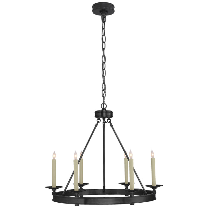 Visual Comfort Signature CHC 1600BZ Six Light Chandelier, Bronze