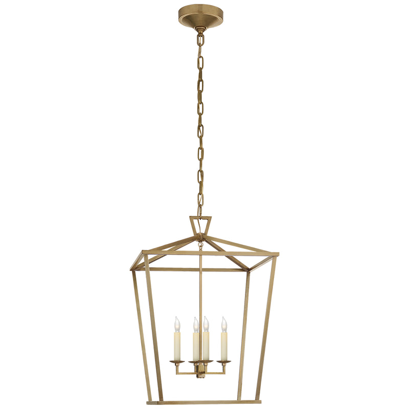 Visual Comfort Signature CHC 2165AB Four Light Lantern, Antique-Burnished Brass