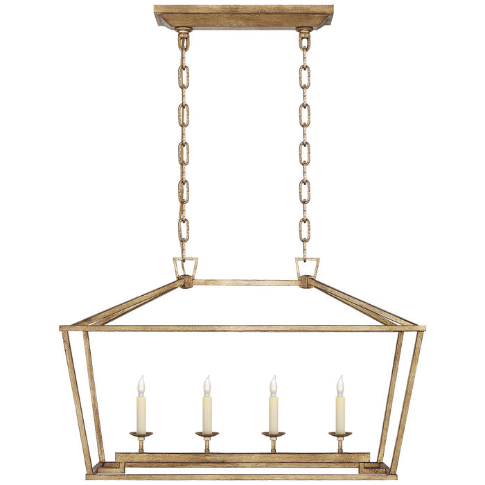 Visual Comfort Signature CHC 2168GI Four Light Lantern, Gilded Iron