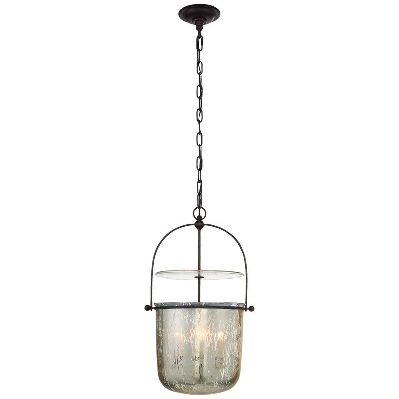 Visual Comfort Signature CHC 2269AI-MG Four Light Lantern, Aged Iron