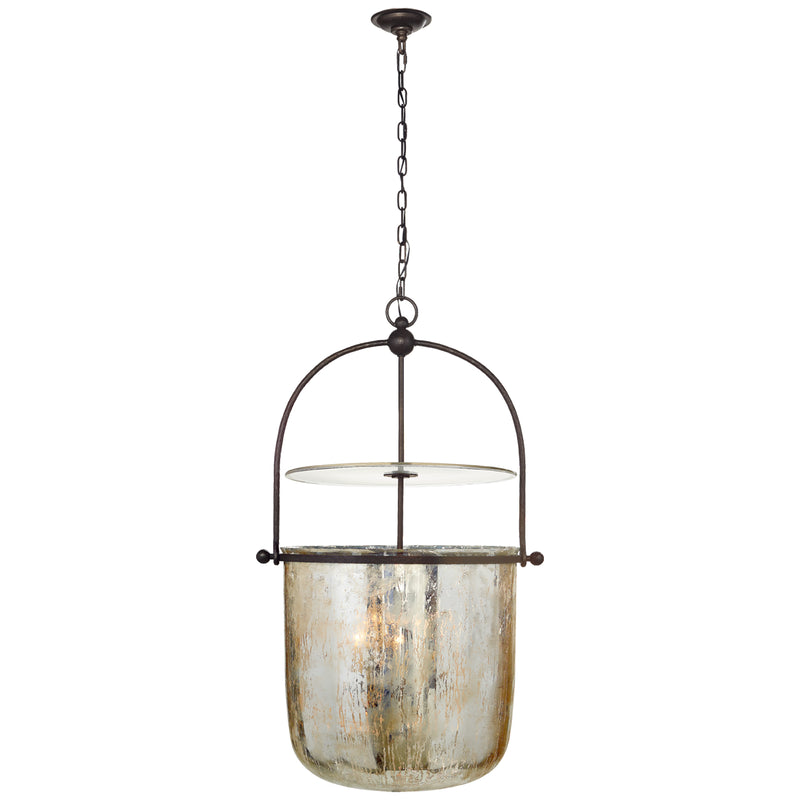 Visual Comfort Signature CHC 2271AI-MG Four Light Lantern, Aged Iron