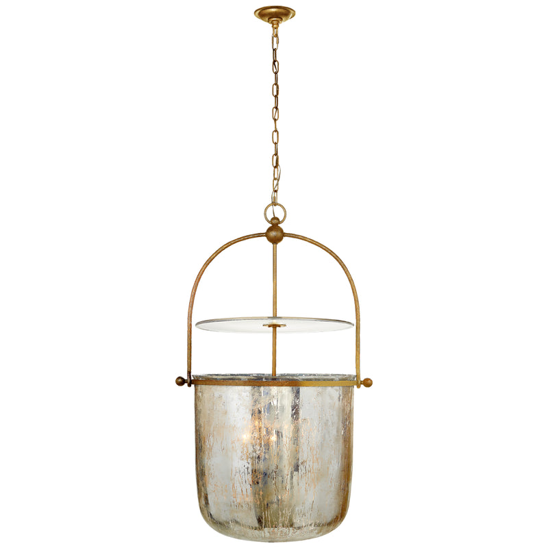 Visual Comfort Signature CHC 2271GI-MG Four Light Lantern, Gilded Iron