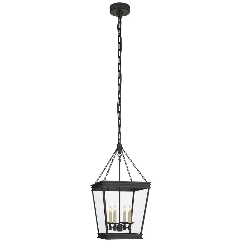Visual Comfort Signature CHC 5610BZ-CG Four Light Lantern, Bronze