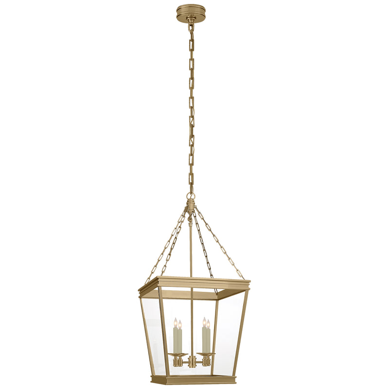 Visual Comfort Signature CHC 5611AB-CG Four Light Lantern, Antique-Burnished Brass