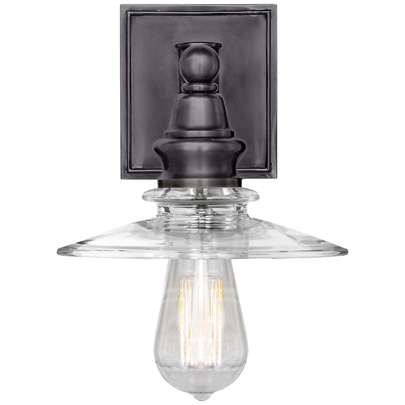 Visual Comfort Signature CHD 2473BZ-CG One Light Wall Sconce, Bronze