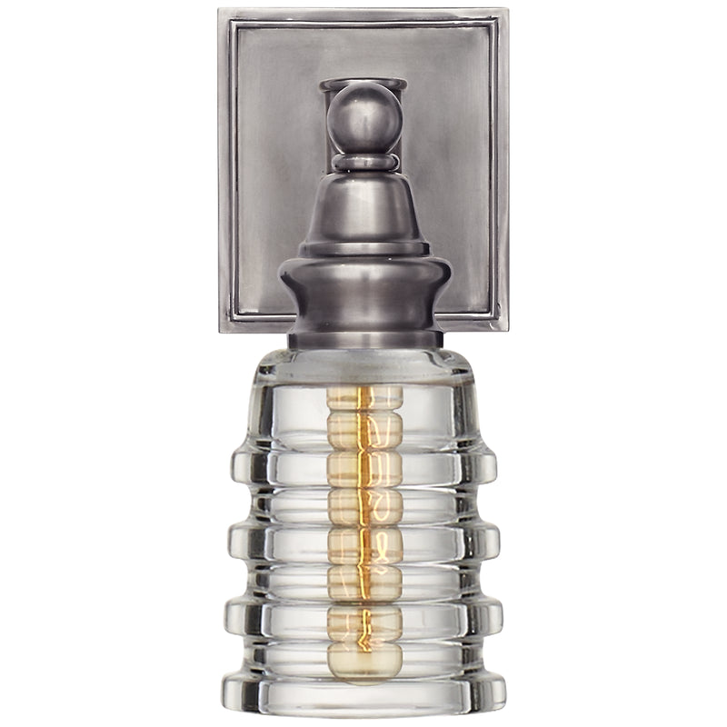 Visual Comfort Signature CHD 2474AN-CG One Light Wall Sconce, Antique Nickel