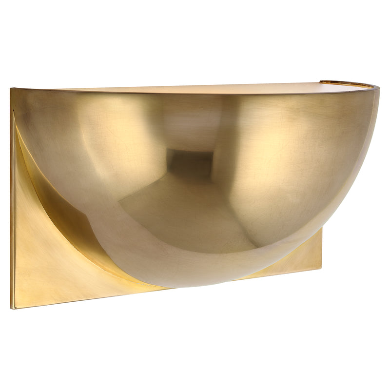 Visual Comfort Signature PB 2070NB-FG LED Wall Sconce, Natural Brass