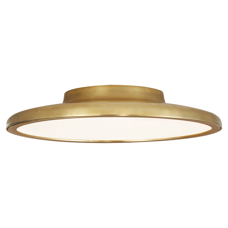 Visual Comfort Signature PB 4000NB LED Flush Mount, Natural Brass