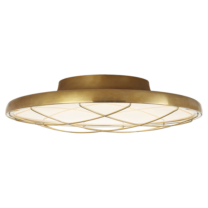 Visual Comfort Signature PB 4001NB LED Flush Mount, Natural Brass