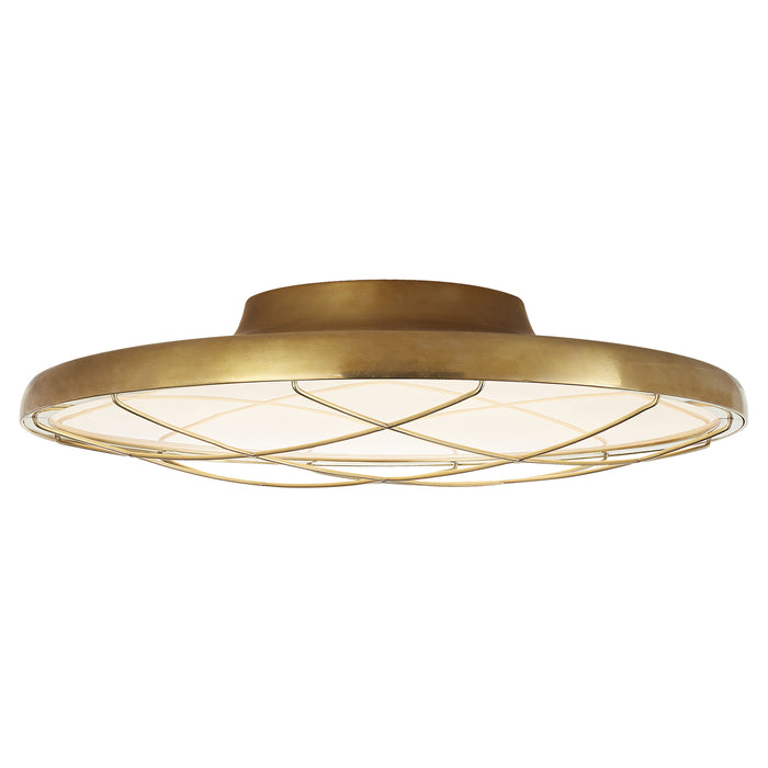Visual Comfort Signature PB 4004NB LED Flush Mount, Natural Brass
