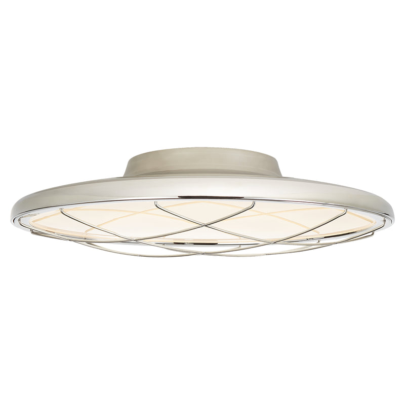 Visual Comfort Signature PB 4004PN LED Flush Mount, Polished Nickel