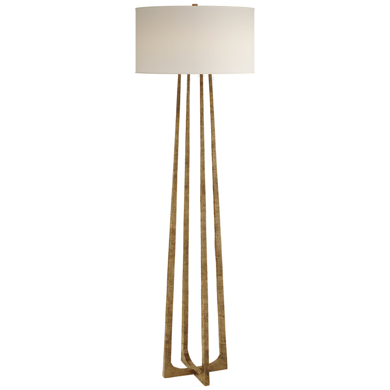 Visual Comfort Signature S 1513GI-PL One Light Floor Lamp, Gilded Iron