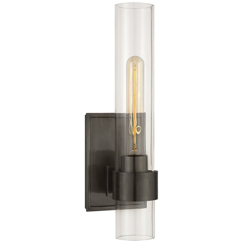Visual Comfort Signature S 2165BZ-CG One Light Wall Sconce, Bronze